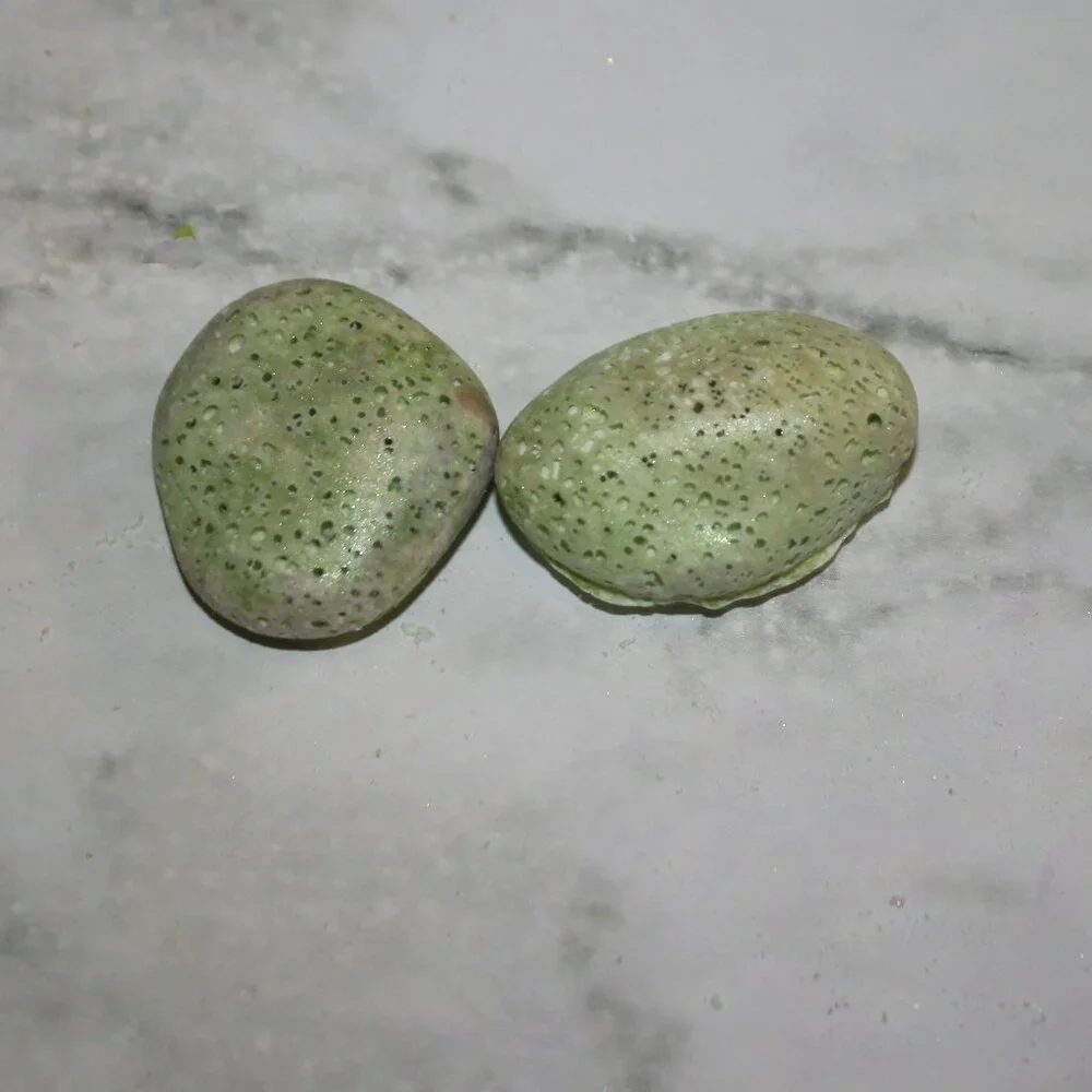HAND CRAFTED 2 Patchouli Aroma Stones Aromatherapy Essential Oil Diffuser Pair